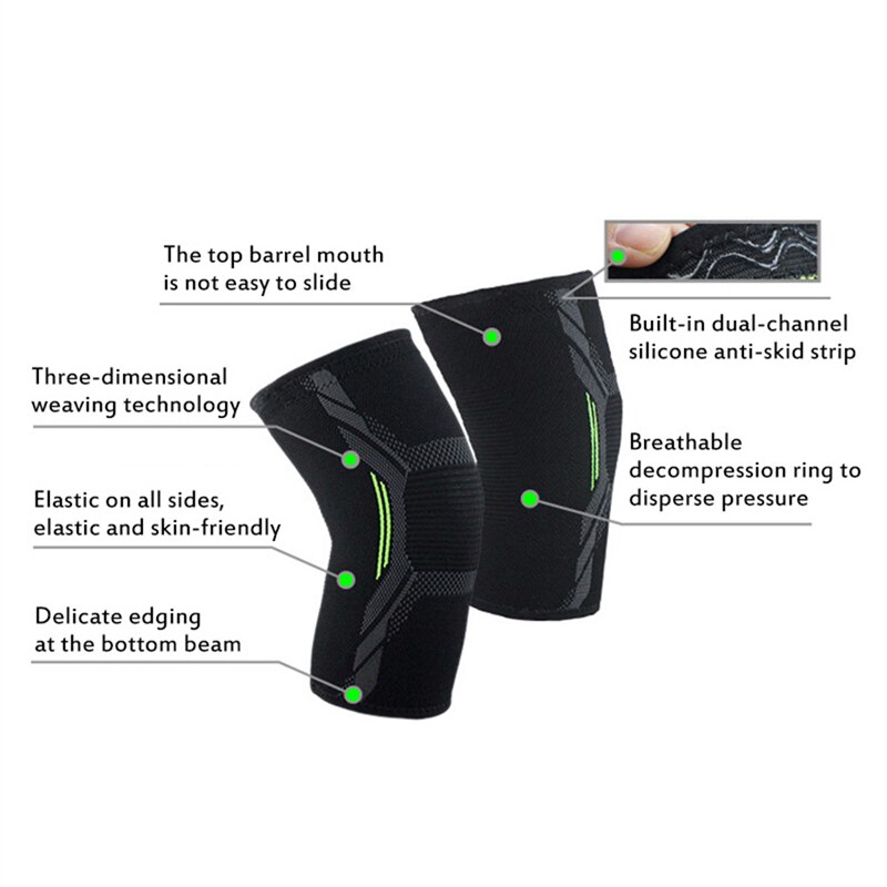 Single Knee Pad Knitted Nylon  - đánh giá và giá Running Gear Knee